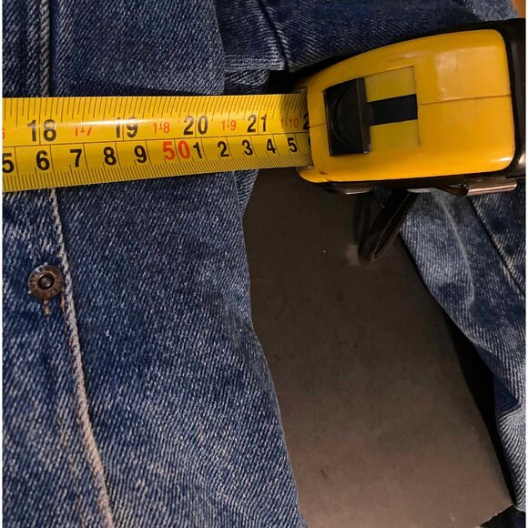 Vtg Rustler Denim Jean Jacket Trucker Blue Mens XL Embroidered Deer 79111PW Y2K - Picture 5 of 6